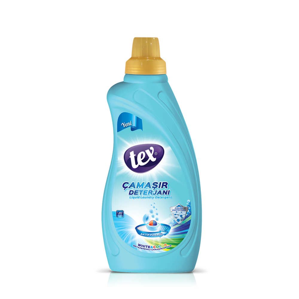 Tex Sıvı Çamaşır Deterjanı White & Color 1 lt