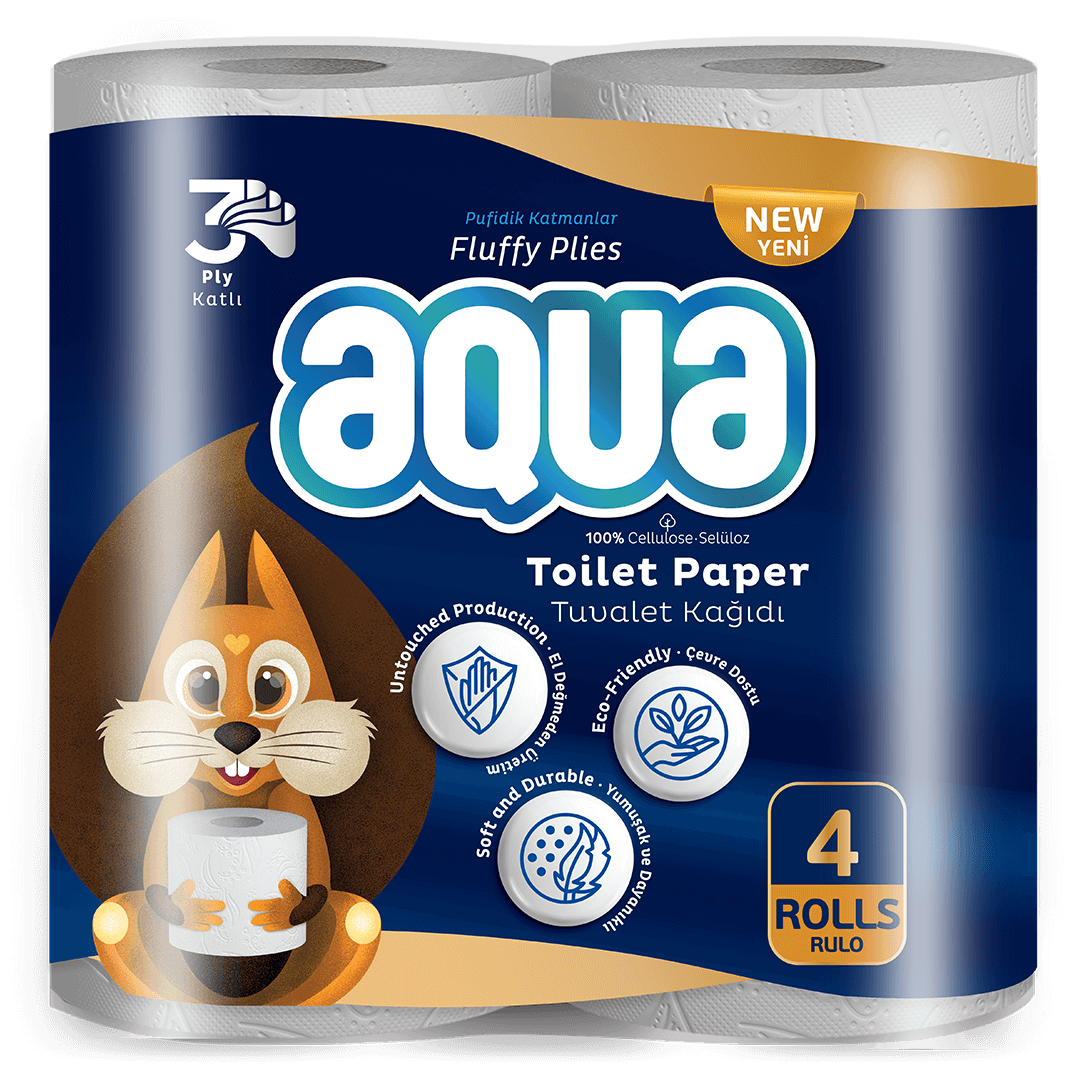 Aqua Tuvalet Kağıdı 4'lü