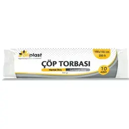 Atiplast Hantal Boy Siyah Çöp Torbası 600Gr