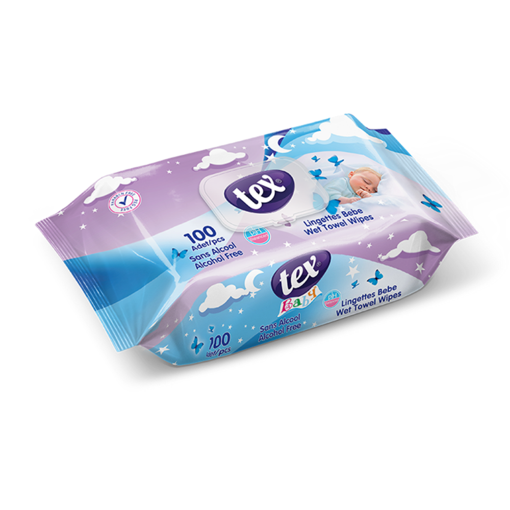 Tex Baby Islak Havlu 100’lü