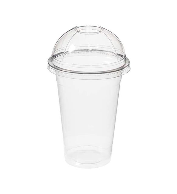 Plastik Kapaklı Bardak 350CC 100'lü