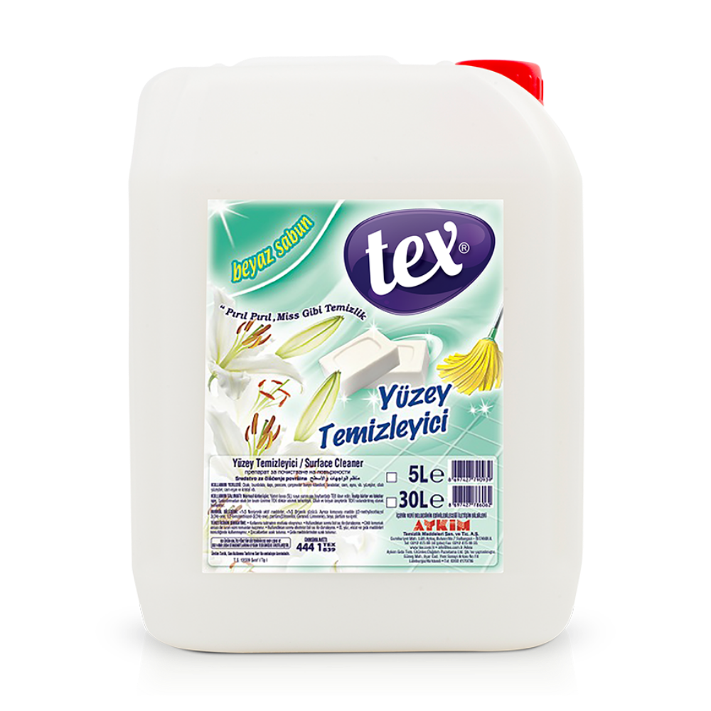 Tex Fresh Yüzey Temizleyici Beyaz Sabun 5 lt