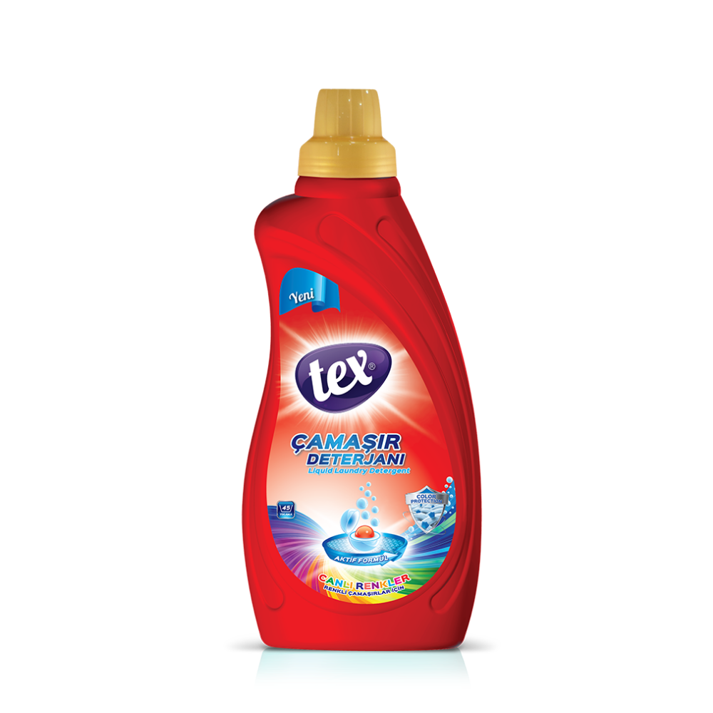 Tex Sıvı Çamaşır Deterjanı Canlı Renkler 1 lt