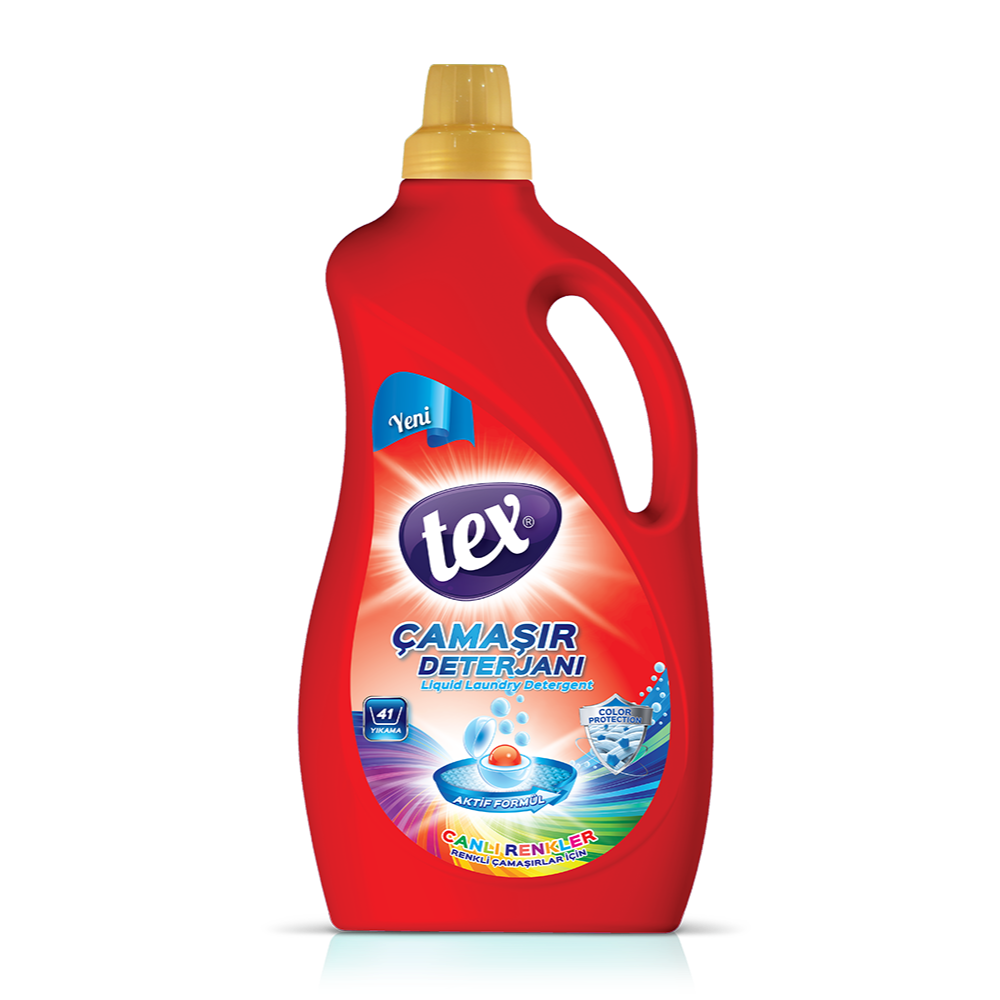 Tex Sıvı Çamaşır Deterjanı Canlı Renkler 2,5 lt