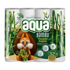 Aqua Bambu Tuvalet Kağıdı 32'li