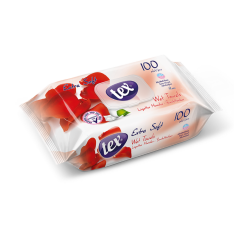 Tex Islak Havlu Gül 100’lü