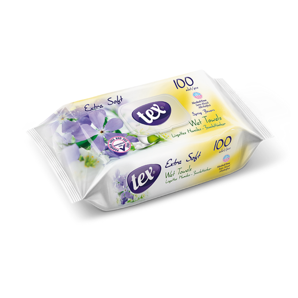 Tex Islak Havlu Bahar Çiçeği 100’lü